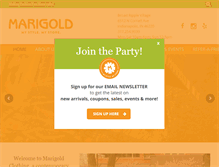 Tablet Screenshot of marigoldclothing.com